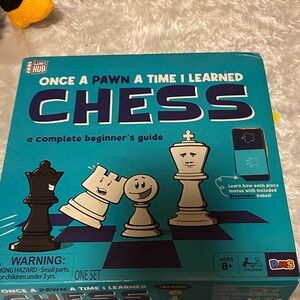 Beginner's Chess Set - Teal and White